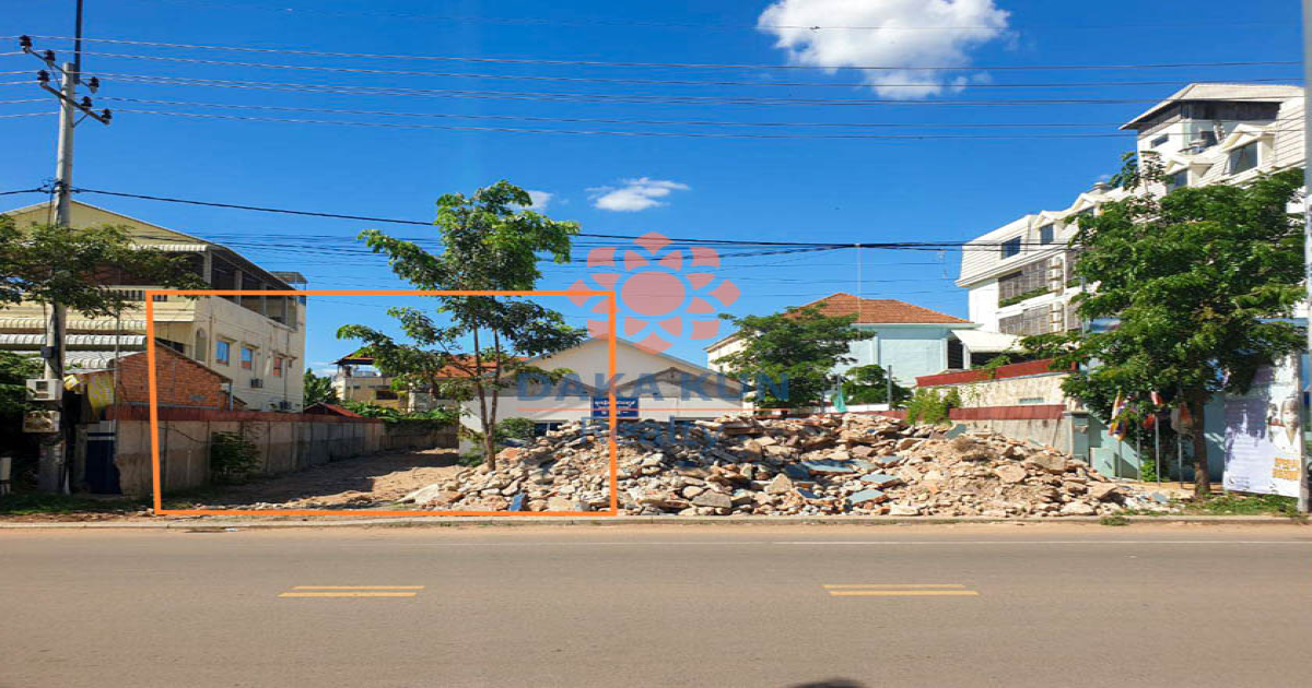 Commercial Land for Rent in Siem Reap City, near Sok San Road